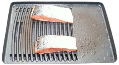grillowanie na grillu elektrycznym �ososia norweskiego