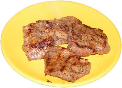 steki z rostbefu grillowane na grillu elektrycznym